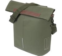 Basil City Bicycle Shopper Moss Green - 14-16 Litres