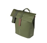 Basil City Pannier Bag MIK Studs 14-16L - Green