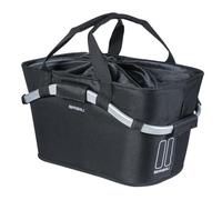Basil Classic Carry All Rear Basket - Black, 22L