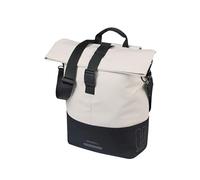Basil Bicycle Cycle Bike Cove Shopper MIK Hooks Off-White / Black - 14-16 Litres