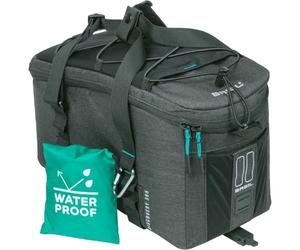 Basil Discovery 365D MIK Pannier Rack Bag, 9L, Anthracite, Waterproof, Includes Lockable MIK System, Ideal for Leisure and Commuting