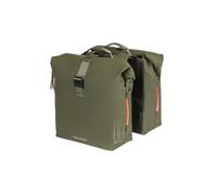 Basil Double Bicycle Bag Soho Northern Light Moss Green 41 litres PU