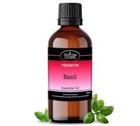 Basil Essential Oil 100% Pure Natural Therapeutic Grade - Sleep Essential Oils for Hair, Relax, Diffuser, Aromatherapy, Humidifier Oils Fragrance, Basil Oil - Herbaceous & Refreshing Aroma - 50ml