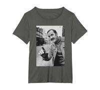 Basil Fawlty Towers John Cleese T-Shirt, Women's Plus, Asphalt Grey, 4X