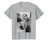 Basil Fawlty Towers John Cleese T-Shirt, Youth, Heather Grey, Small