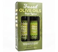 Basil & Garlic Infused Olive Oil Gift Pack 2 x 250ml by OliveOlive - First Cold Pressed Extra Virgin from Cyprus - Hand Picked Olives
