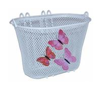 Basil Unisex Youth Jasmin Children's Bicycle Basket, White, 28 cm x 20 cm x 19 cm