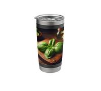 Basil Leaf Lover - Herb Garden Cooking Stainless Steel Insulated Tumbler
