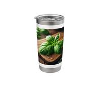 Basil Leaf Lover - Herb Garden Cooking Stainless Steel Insulated Tumbler