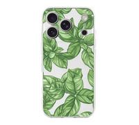 Basil Leaves Protective Cover Compatible with iPhone 17/17 Air/17 Pro/17 Pro Max Phone Case TPU Shockproof