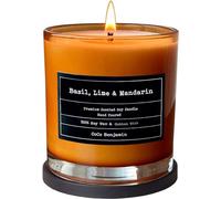 (Basil, Lime & Mandarin) 100% Soy, Highly Scented, Hand Poured Soy Candle
