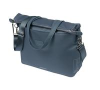 Basil Manhattan Bicycle Handbag - 12L, Navy Blue, Waterproof, Made from Recycled Polyester (IPX3), Ideal for Commuting and Everyday Use