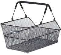 Basil Multi-system rear basket | Aluminium Black |