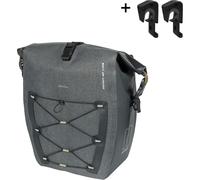 Basil Navigator Storm Mik L Pannier 31l Grey