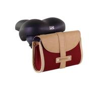 Basil Saddle Bag Portland Dark Red Weatherproof Cotton Leather Vintage Look