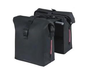 Basil SoHo Double Bag - Northern Lights - MIK System - 41 Litre - Waterproof - Black