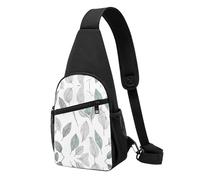 Basil Thyme Dill & Rosemary -Print Waterproof Chest Pack for Hiking & Travel-Adjustable Strap,Lightweight Design with Multiple Pockets.