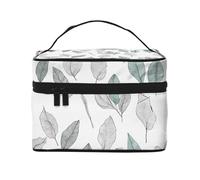 Basil Thyme Dill & Rosemary -Print Waterproof Cosmetic Bag for Travel & Gym - Large Makeup Organizer Compartments, Premium Twill Fabric, Leak-Proof Design