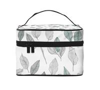 Basil Thyme Dill & Rosemary -Print Waterproof Cosmetic Bag for Travel & Gym - Large Makeup Organizer Compartments, Premium Twill Fabric, Leak-Proof Design