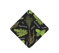 Basil Thyme Dill & Rosemary Printing 10 Pcs Air Freshener Cards,Car Scented Hanging Sheets Air Freshener Set For Car Decoration