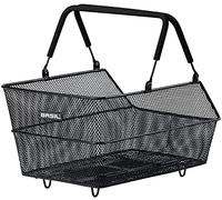 Basil Unisex - Adult Cento Bicycle Basket, Black, 10 kg