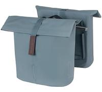 Basil Unisex - Adult Double Pannier Bag, Graphite Blue, 12 x 30 x 33 cm