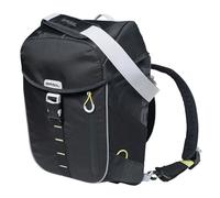 Basil Miles Daypack Waterproof Pannier Bag 14L Backpack Black