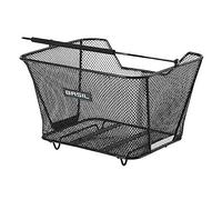 Basil Women's Keep Dry L Bicycle Basket, Black, 28 x 20 x 20 cm