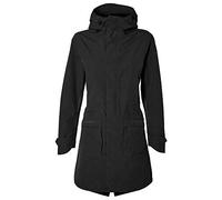 Basil Women's Mosse Rain Parka, Jet Black, L