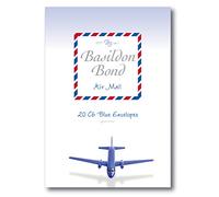 Basildon Bond C6 114 x 162 mm Gummed Envelope - Airmail Blue (Pack of 20), 100080079