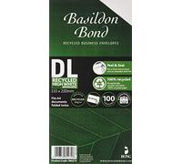 Basildon Bond DL Envelopes Wallet Peel and Seal 120gsm White Pack 100