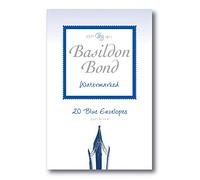 Basildon Bond Luxury Peel and Seal Envelopes 20 Pack for Duke Writing Pad - Blue, Size 95 x 143mm