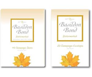 Basildon Bond No.2 Duke Champagne Letter Writing Set Includes Writing Pad & Envelopes