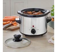Basilico 1.5L Compact Slow Cooker With Removable Ceramic Pot & Stay Cool Handles