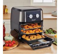 Basilico 12L Air Fryer Oven With Rotisserie, 3-Tier Cooking System, Adjustable Temperature & 60-Min Timer, H37.5 X W31.4 X L36.5Cm