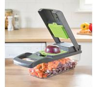 Basilico Food Chopper With Stainless Steel Blades, Multi-Functional Chopper With Easy-Swap Inserts For Precise Cutting, Dishwasher Safe