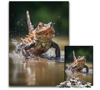 Basilisk Lizard Water Walk Puzzles 1000 Pieces for Adults Puzzles for Adults Challenging Brain Teaser for Teenagers Family Game Night Fun 1000 PCS(75x50cm)