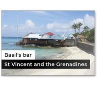 Basil's Bar Mustique Island St Vincent and The Grenadines 2, Fridge Magnet