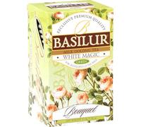 Basilur Bouquet White Magic Green Tea Foil Enveloped 25 Teabags of 1.5 g