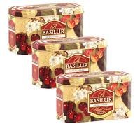 BASILUR SWEET CHERRY Ceylon Black Tea in Sachets, in Decorative Tin 20x2 g (x3)