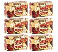 BASILUR SWEET CHERRY Ceylon Black Tea in Sachets, in Decorative Tin 20x2 g (x6)