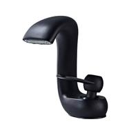 Basin Faucet, Waterfall Design, Hot and Cold, Full Copper Construction for Bathroom Cabinets, Under Counter Installation, Contemporary Chrome Finish