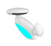 Basin Faucet with Temperature-Sensitive LED and 360° Flexible Pull-Out Sprayer for Bathroom Sink, Drip-Performance with PVD Electroplating Finish,(White)