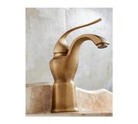 Basin Faucets Antique Brass Bathroom Vessel Sink Faucet Single Handle Single Hole Deck Wash Mixer Water Tap WC Taps,Easy Install