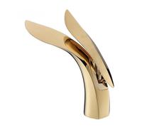 Basin Faucets d Brass Bathroom Faucet Single Handle Basin Mixer Tap Bath Faucet Copper Leaf Shape Sink Water Tap