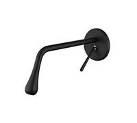 Basin Faucets Wall Mounted Bathroom Sink Taps Drop Shape Design Faucet Black Chrome Gold Hot Cold Mixer Taps(SLT105-B)