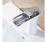 Basin Faucets Waterfall Bathroom Faucet Single Handle Basin Mixer Tap Bath Black d Faucet Brass Sink Water Silver