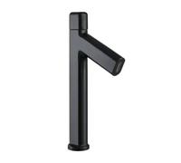 Basin Faucets waterfull Bathroom Faucet Hot and Cold Water Basin Mixer Tap Brass Toilet Sink Water Crane Taps W3021(Black,Tall)
