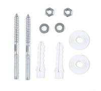 Basin Fixing Set for m10 Heavy Duty Wall Mount Kit for Washbasin Installation with Expansion Silver Iron Bolts Nuts 130mm 140mm(M10x140mm)