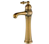 Basin Mixer Tap，Bathroom Mixer Taps, Antique Bathroom Faucet - Single Hole Single Handle Sink Mixer with 360° Rotation Spout